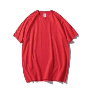 "ESSENTIAL" T-SHIRT BASIQUE UNI ROUGE STREETWEAR - URB1™