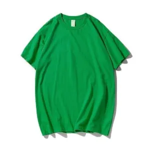 "ESSENTIAL" T-SHIRT BASIQUE UNI VERT STREETWEAR - URB1™