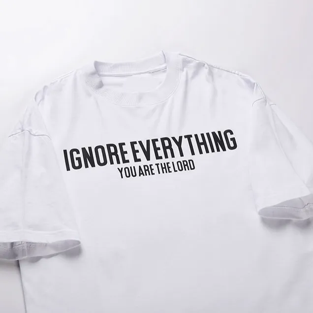 "EVERYTHING" T-shirt Oversize Imprimé Streetwear - URB1™