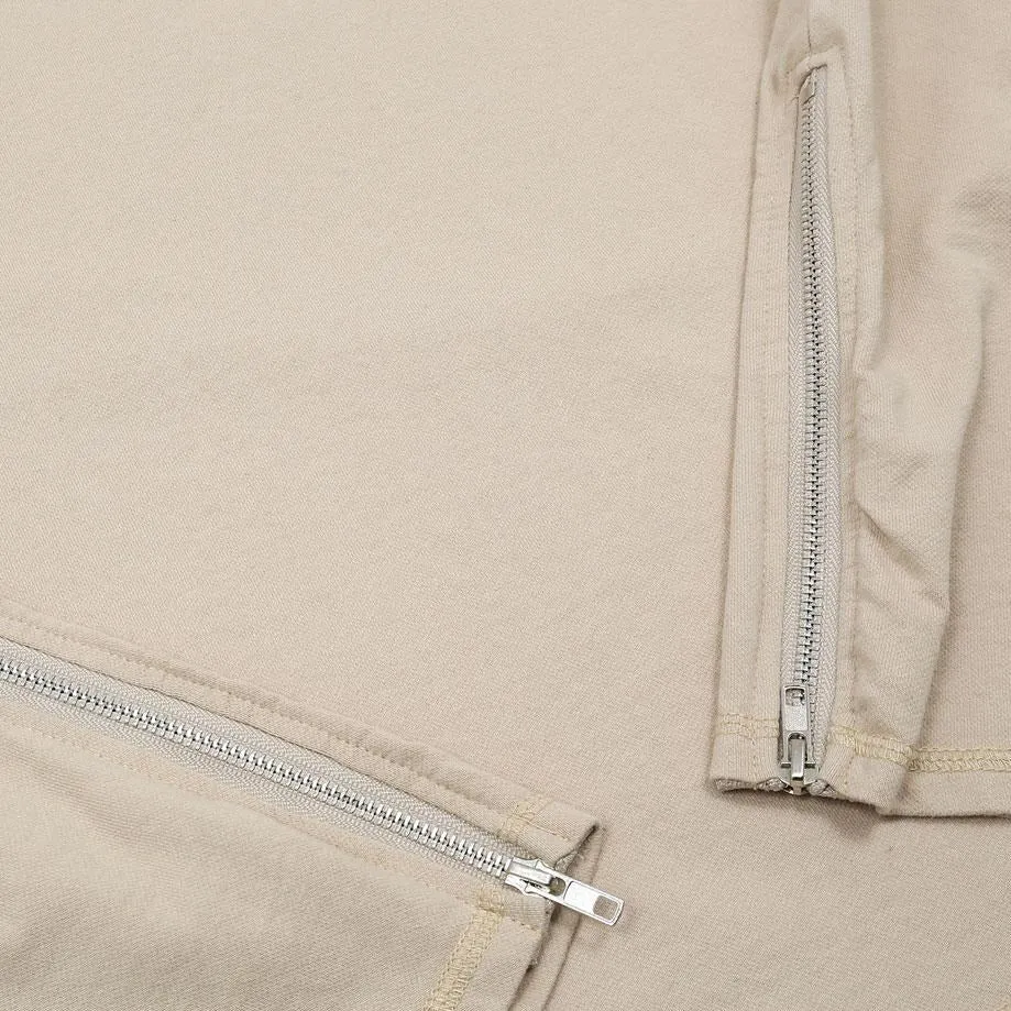 "MIUI-T" T-shirt Oversize Beige Imprimé - URB1™