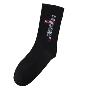 "MORE" Chaussettes Blanches Montantes Streetwear - URB1™