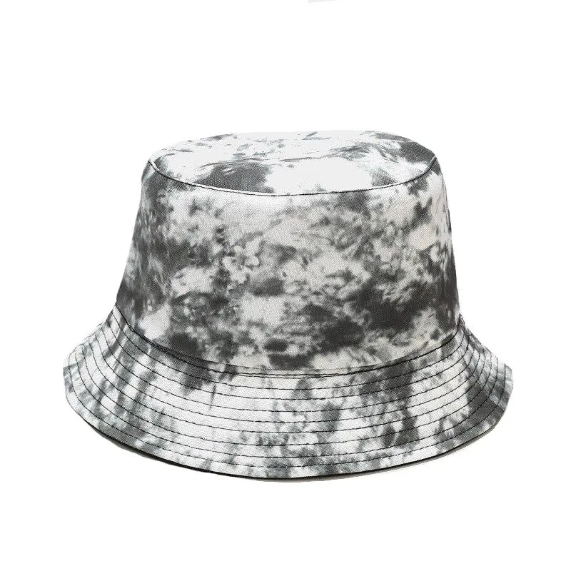 "TIE AND DYE" Chapeau Bob Imprimé Blanc Bleu Violet - URB1™