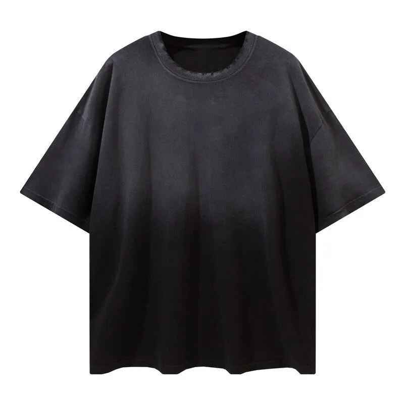 "Tie and dye" T-shirt Oversize Streetwear Rouge - URB1™