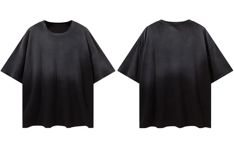 "Tie and dye" T-shirt Oversize Streetwear Rouge - URB1™