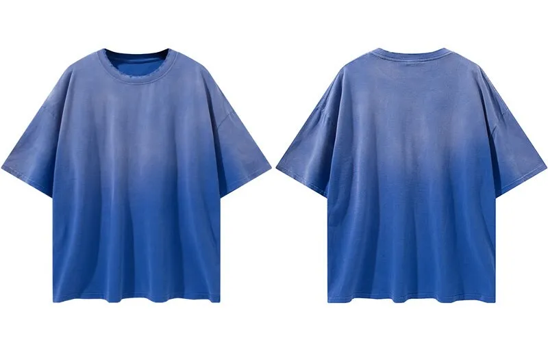 "Tie and dye" T-shirt Oversize Streetwear Rouge - URB1™