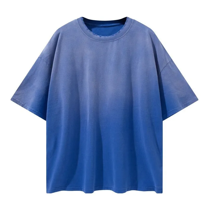 "Tie and dye" T-shirt Oversize Streetwear Rouge - URB1™