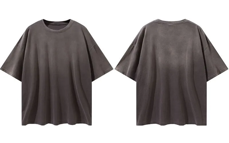 "Tie and dye" T-shirt Oversize Streetwear Rouge - URB1™