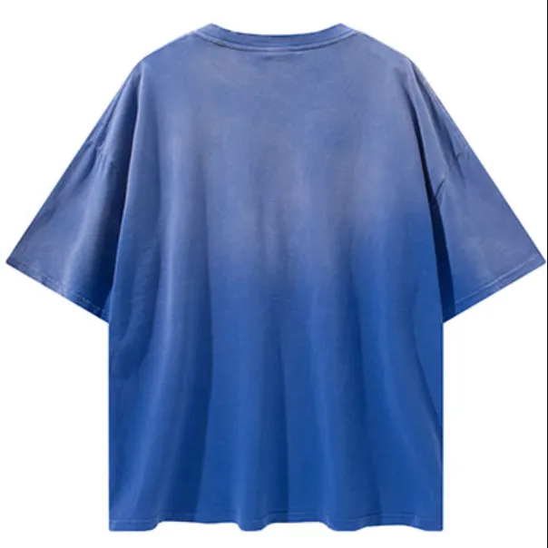 "Tie and dye" T-shirt Oversize Streetwear Rouge - URB1™