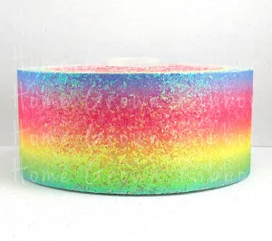 Rainbow Chunky 3" Glitter Ribbon