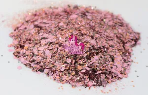 Razzle Dazzle Prom Dress Glitter- Red Cosmetic Craft Glitter For Epoxy Resin, Nail Sequins Iridescent Flakes, Body, Face, Hair, Glitter Slime Making, Decoration Wedding Cards