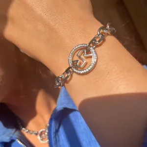 Rebecca Icon Silver Chunky Link Bracelet