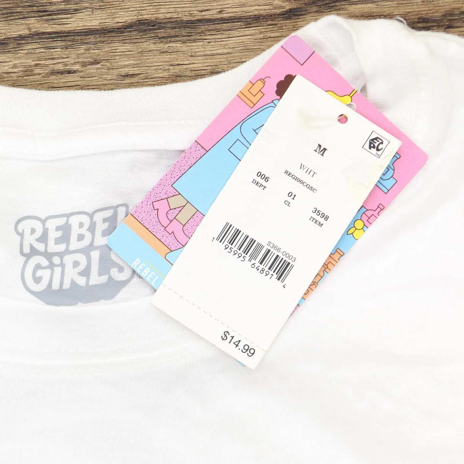 Rebel Girls Women's Alice Ball Short Sleeve Graphic T-Shirt Tee