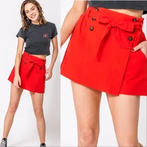 Red Skort