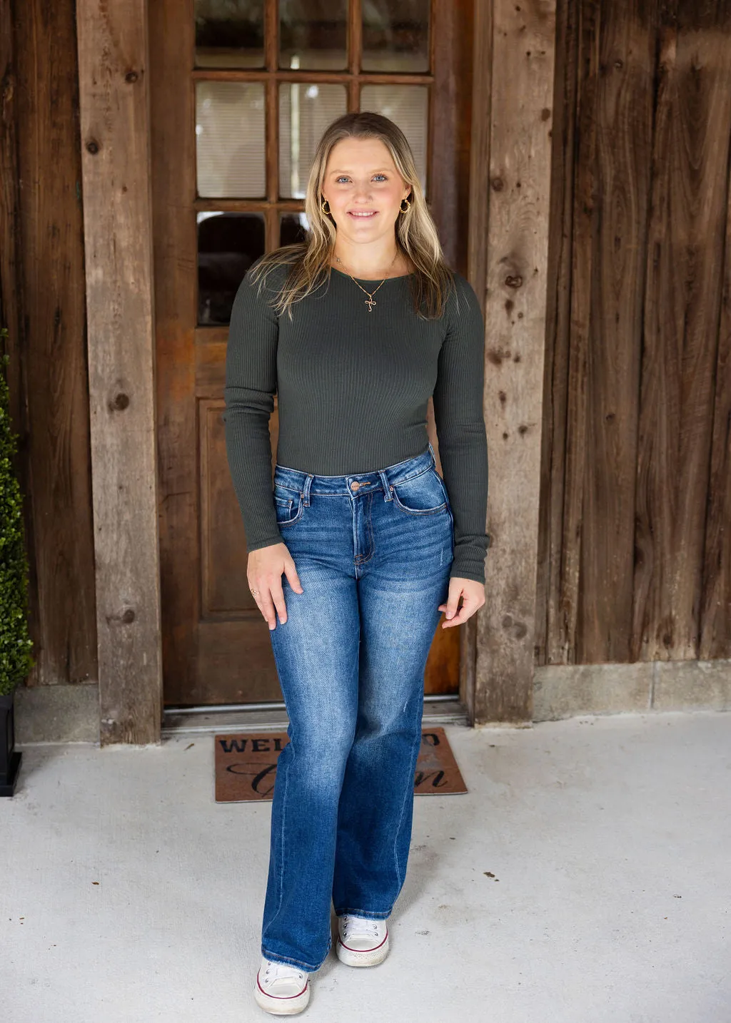 Risen Gigi Ankle Flare Jeans
