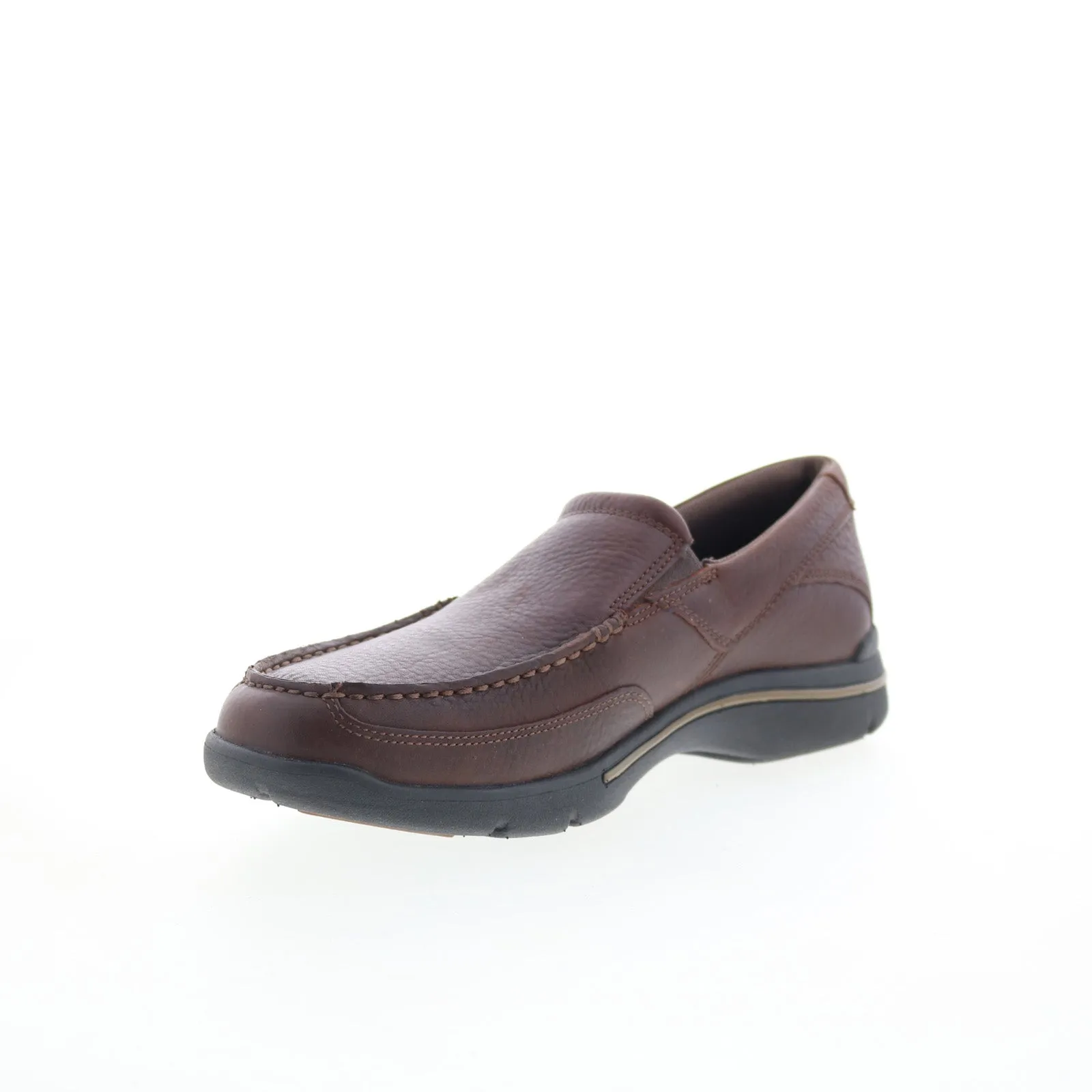 Rockport Eberdon K71229 Mens Brown Wide Loafers & Slip Ons Casual Shoes