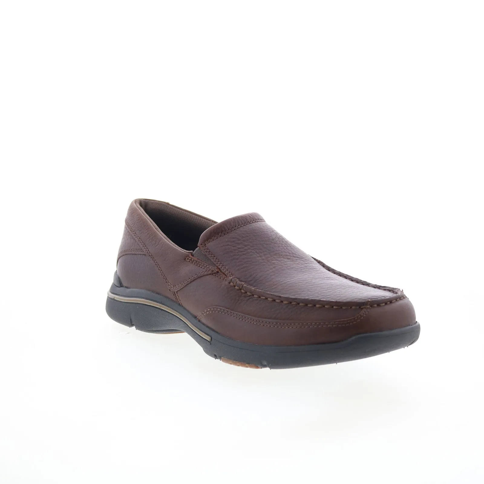 Rockport Eberdon K71229 Mens Brown Wide Loafers & Slip Ons Casual Shoes