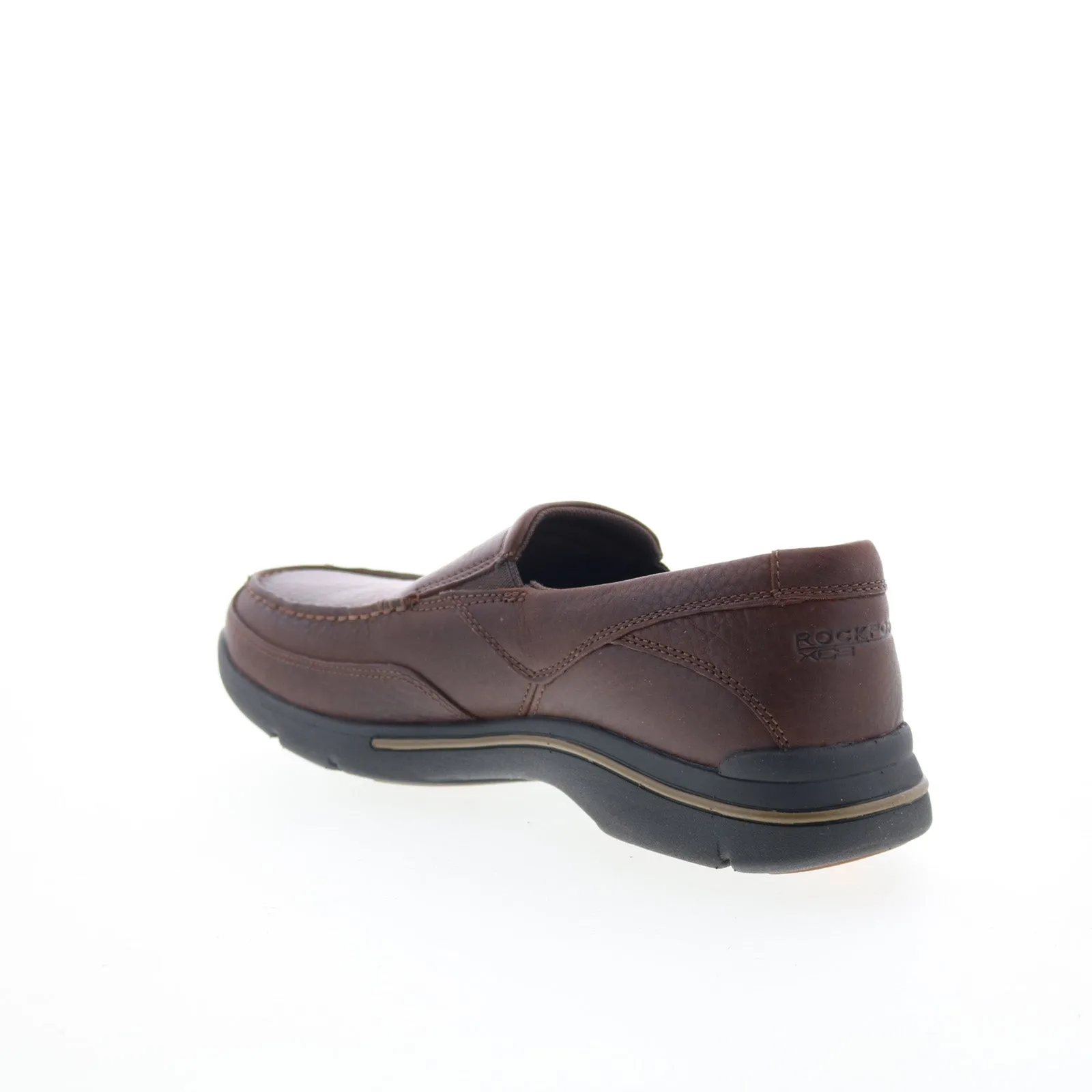 Rockport Eberdon K71229 Mens Brown Wide Loafers & Slip Ons Casual Shoes