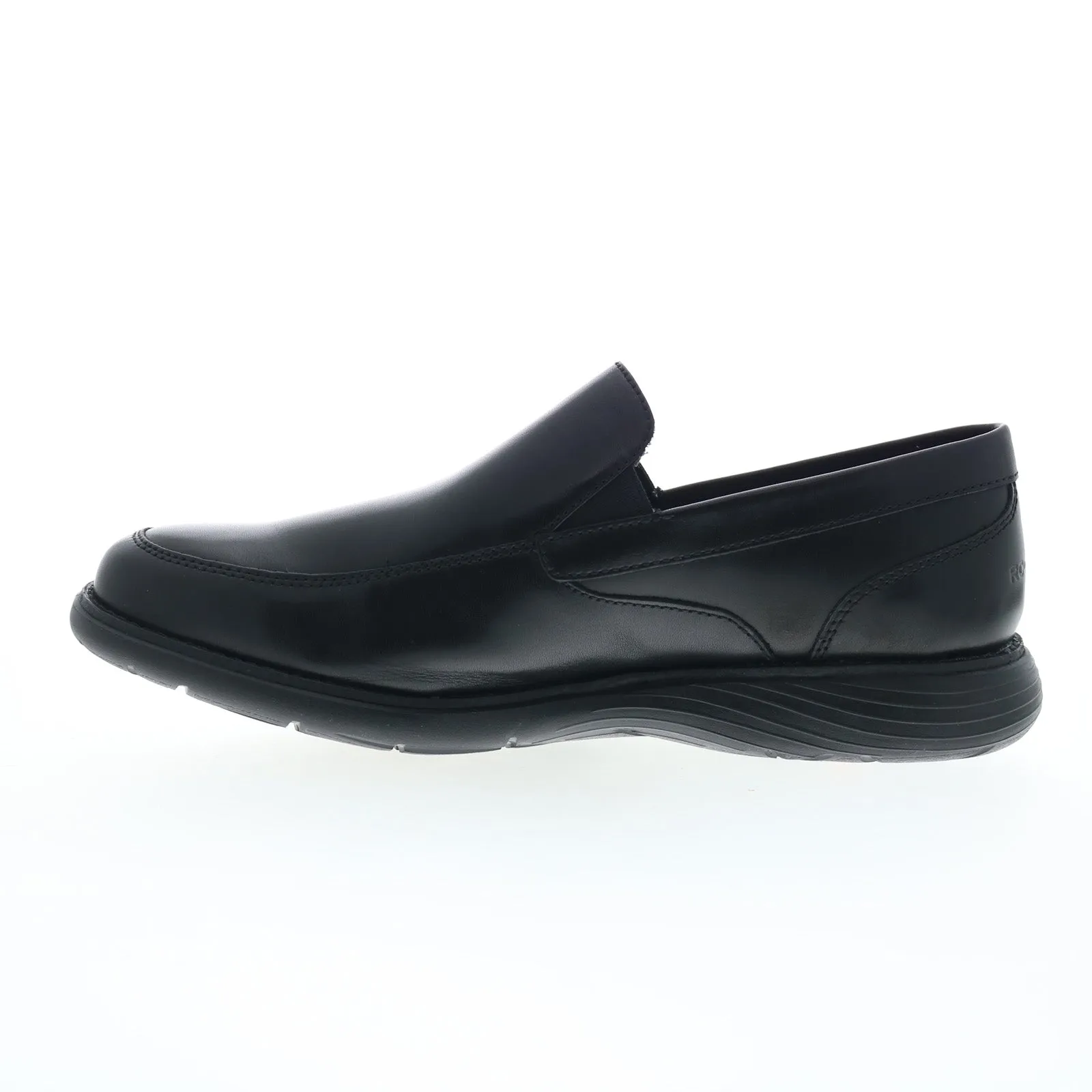 Rockport Garett Venetian Mens Black Wide Loafers & Slip Ons Casual Shoes
