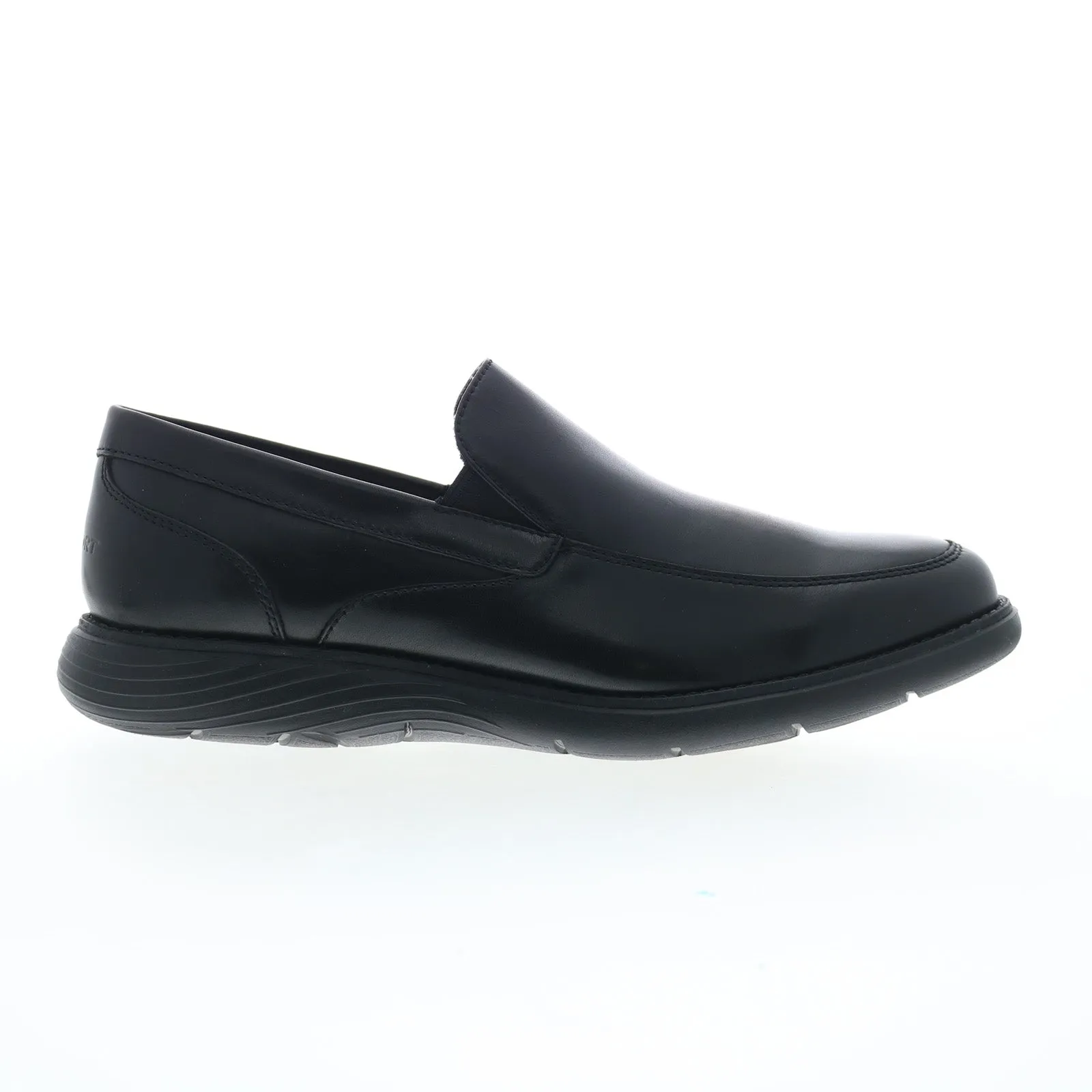Rockport Garett Venetian Mens Black Wide Loafers & Slip Ons Casual Shoes