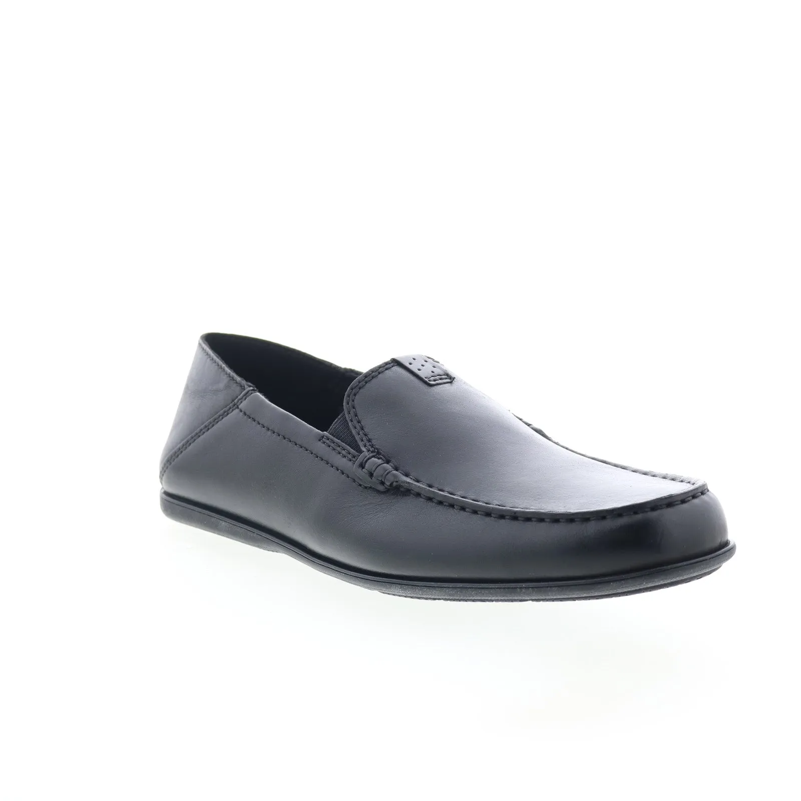 Rockport Malcom Step Back Mens Black Wide Loafers & Slip Ons Casual Shoes