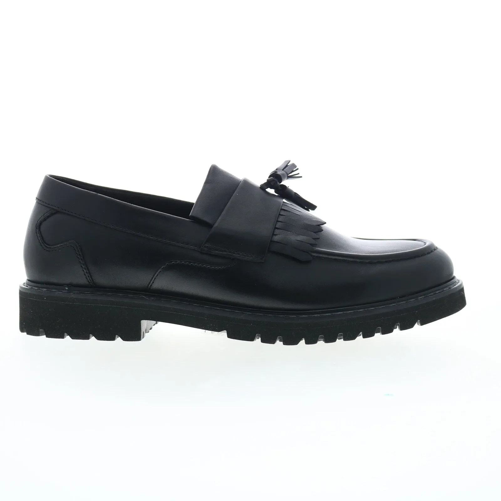 Rockport Maverick Tassel Mens Black Wide Loafers & Slip Ons Casual Shoes