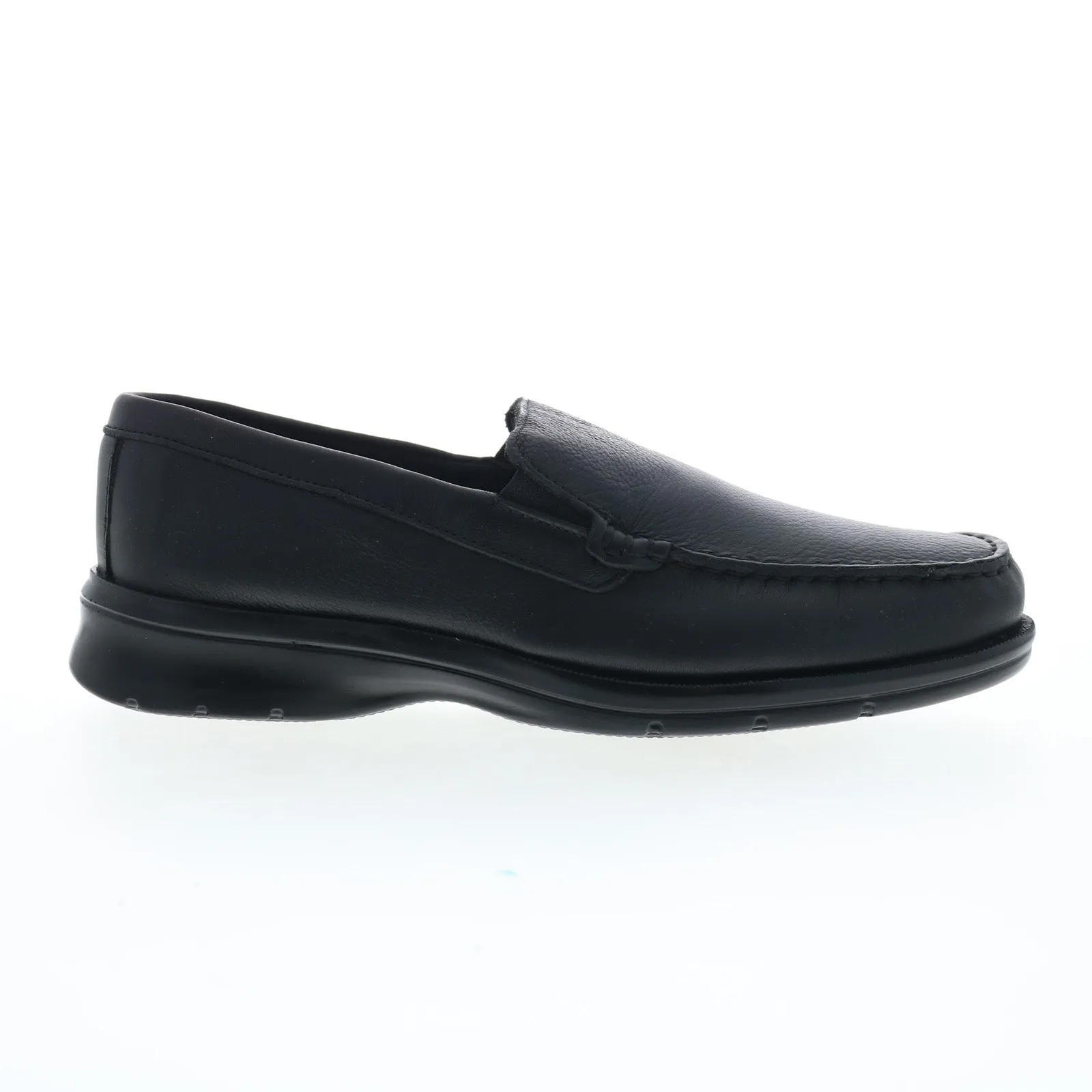 Rockport Palmer Venetian Mens Black Wide Loafers & Slip Ons Casual Shoes