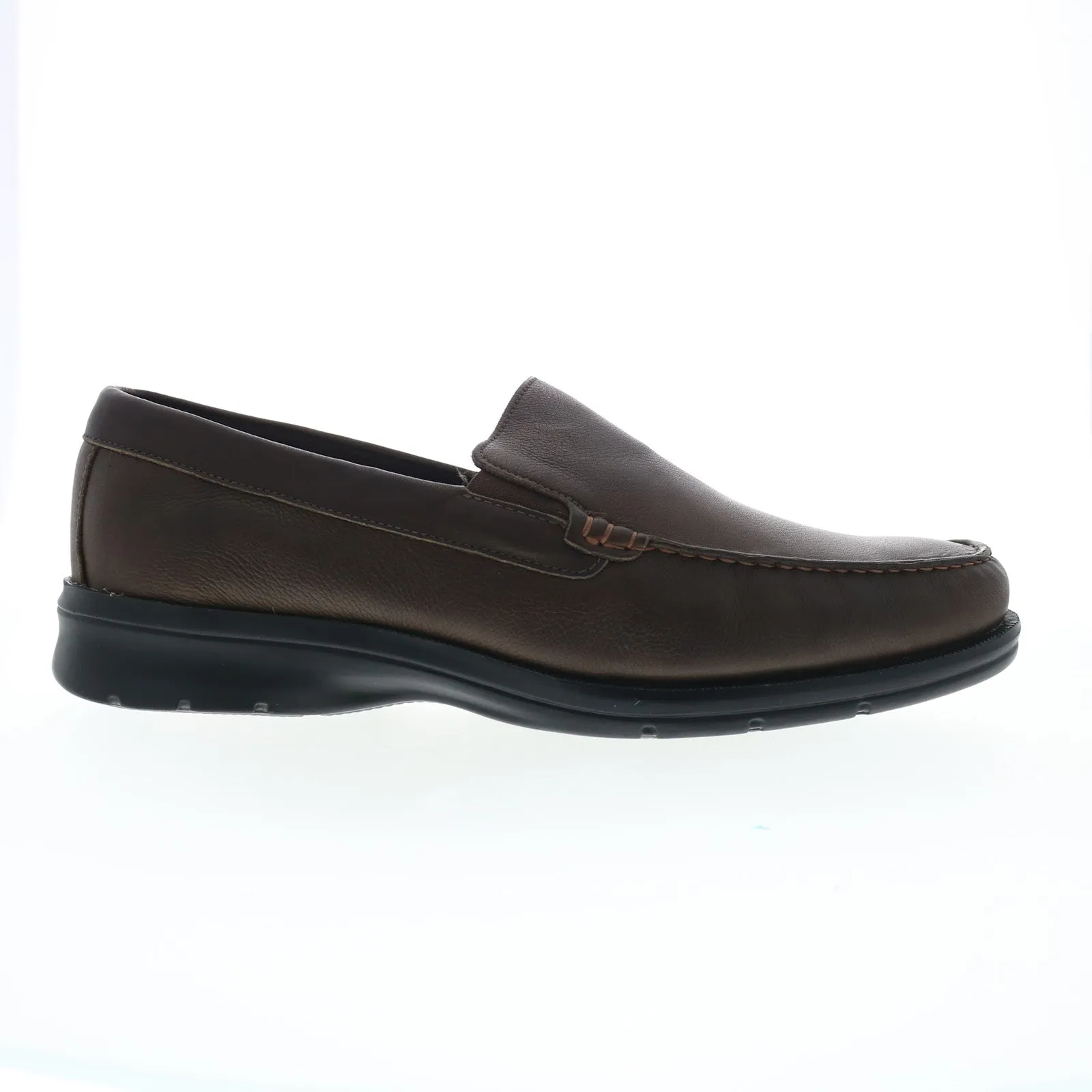Rockport Palmer Venetian Mens Brown Wide Loafers & Slip Ons Casual Shoes