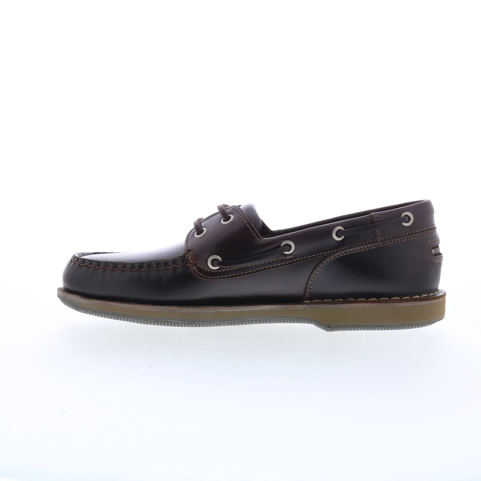 Rockport Perth CH1237 Mens Brown Extra Wide Loafers & Slip Ons Boat Shoes