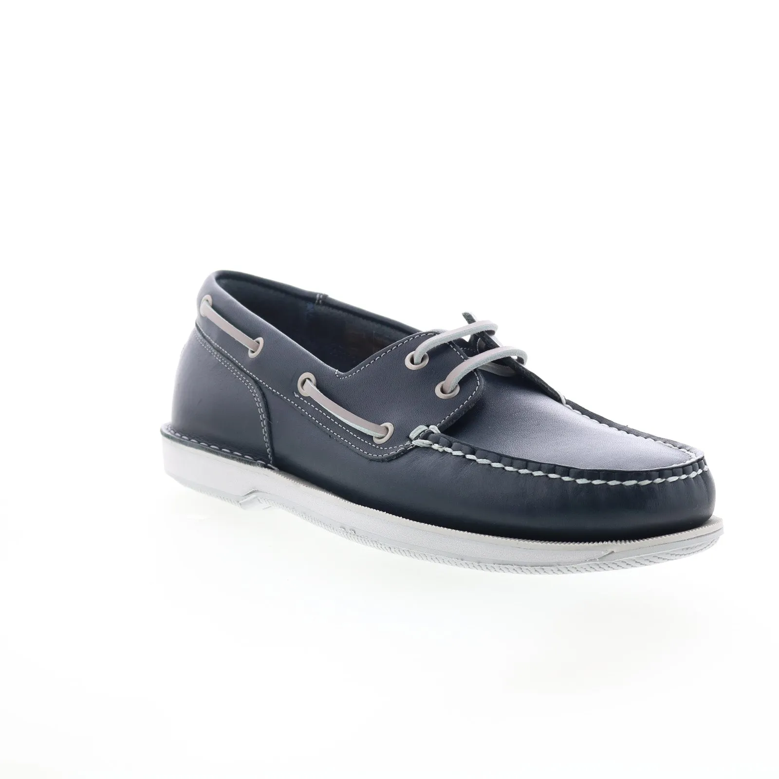 Rockport Perth CI8402 Mens Blue Wide Slip On Loafers & Slip Ons Boat Shoes