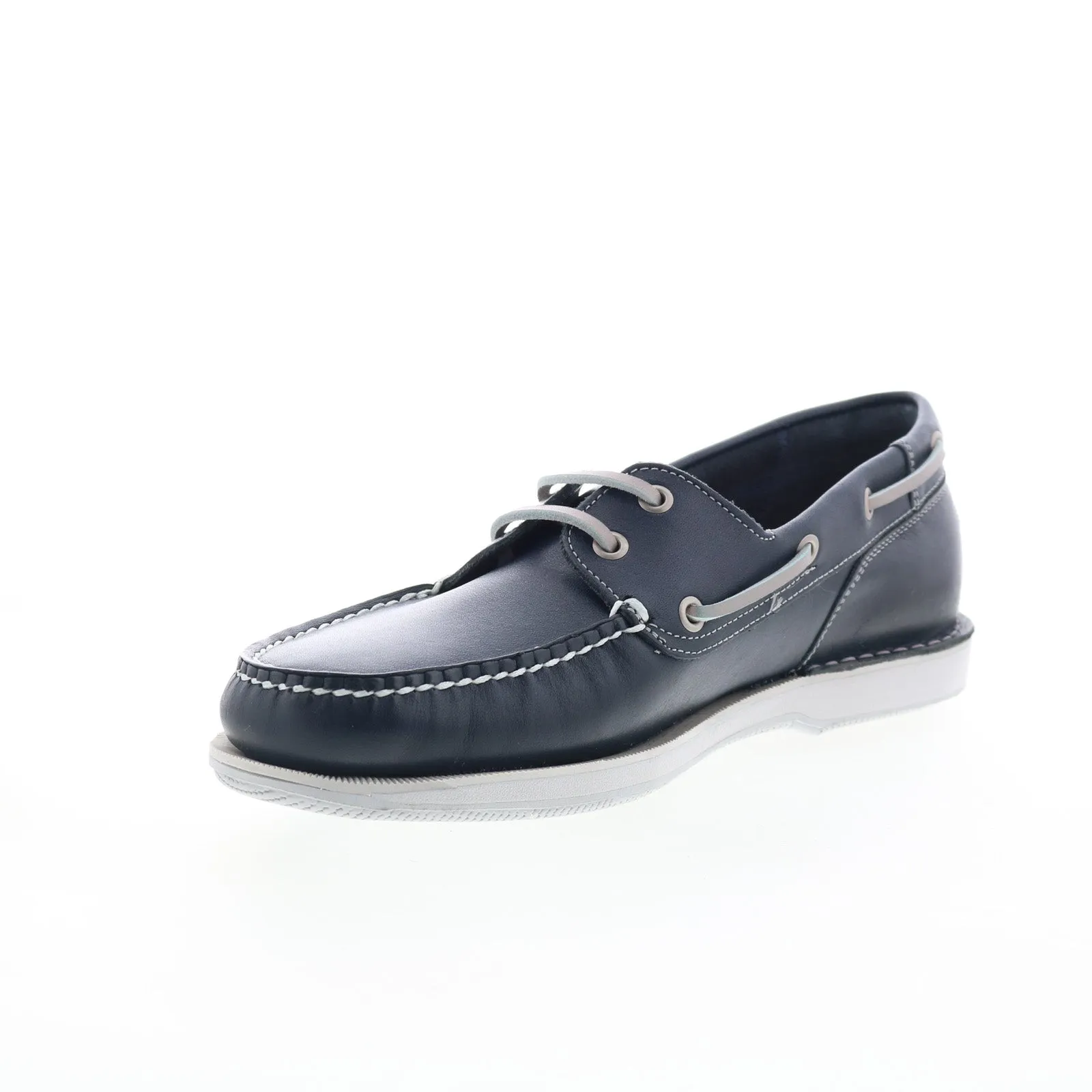 Rockport Perth CI8402 Mens Blue Wide Slip On Loafers & Slip Ons Boat Shoes