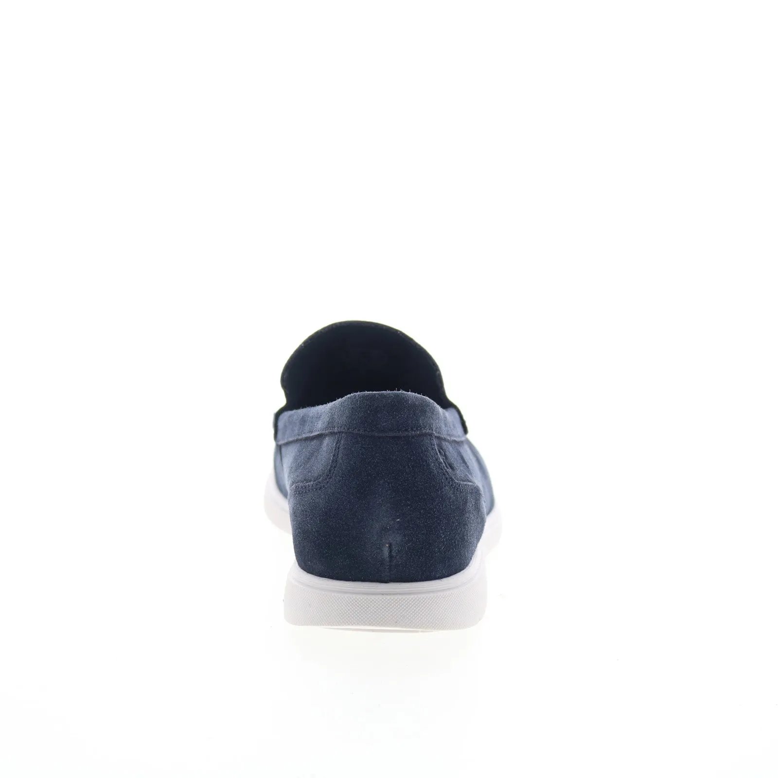 Rockport RM Jensen Mens Blue Wide Leather Loafers & Slip Ons Casual Shoes