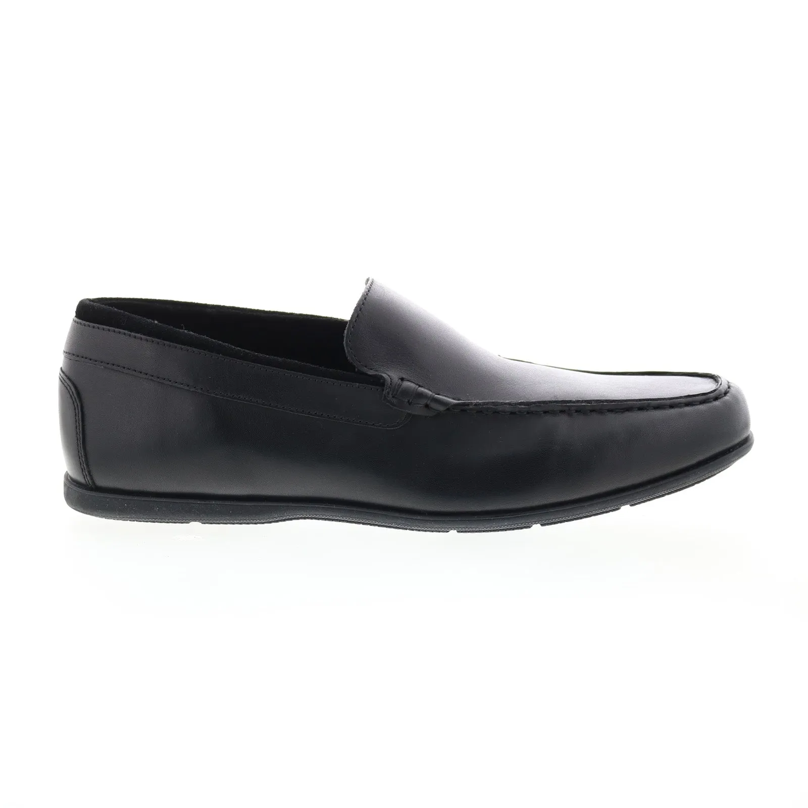 Rockport Thatcher Slip On CI4506 Mens Black Wide Loafers Casual Shoes