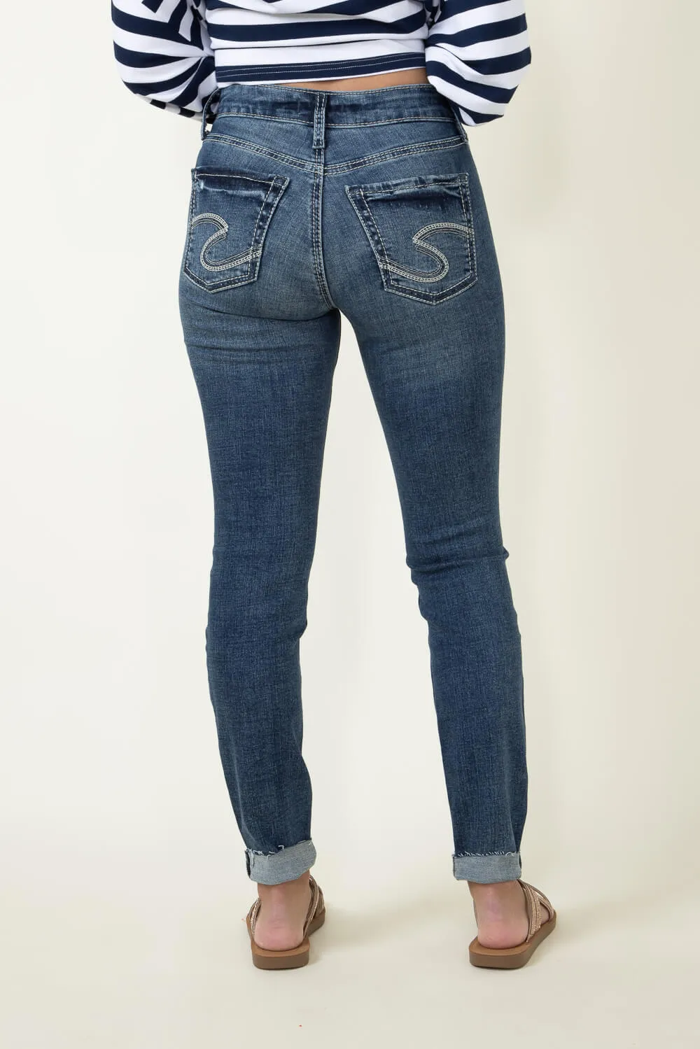 Silver Jeans Suki Skinny Distressed Jeans for Women | L93136EAE398
