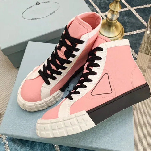 Sneakers Ladies Shoes Zapatos De Mujer Mixed Colors Scarpe Donna Fashion Female Shoes Geometric Women Sneakers Zapatillas