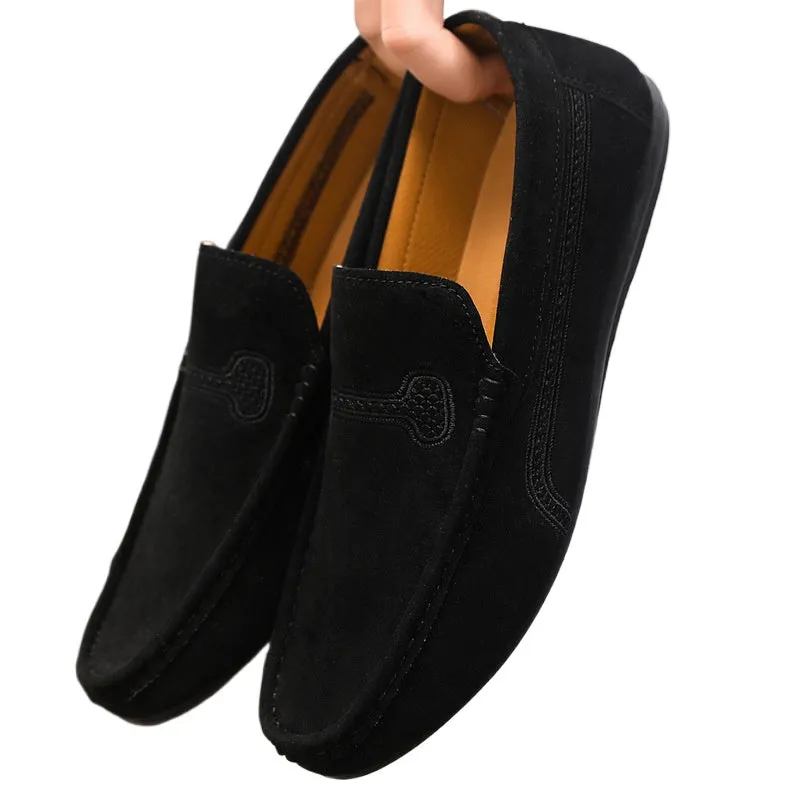 Spring and summer Doudou shoes men's casual shoes cloth shoes lazy shoes driving breathable one pedal men's shoes foreign trade large size 4546