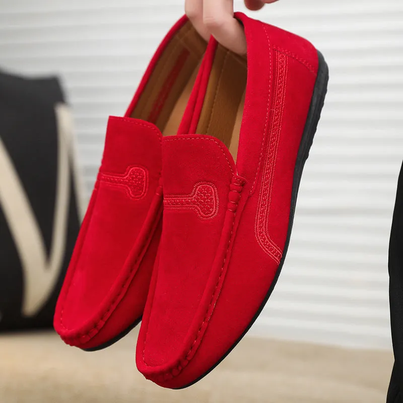 Spring and summer Doudou shoes men's casual shoes cloth shoes lazy shoes driving breathable one pedal men's shoes foreign trade large size 4546