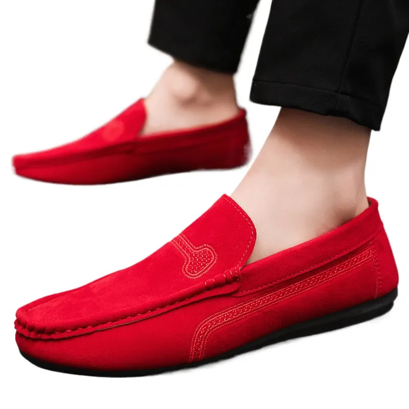 Spring and summer Doudou shoes men's casual shoes cloth shoes lazy shoes driving breathable one pedal men's shoes foreign trade large size 4546