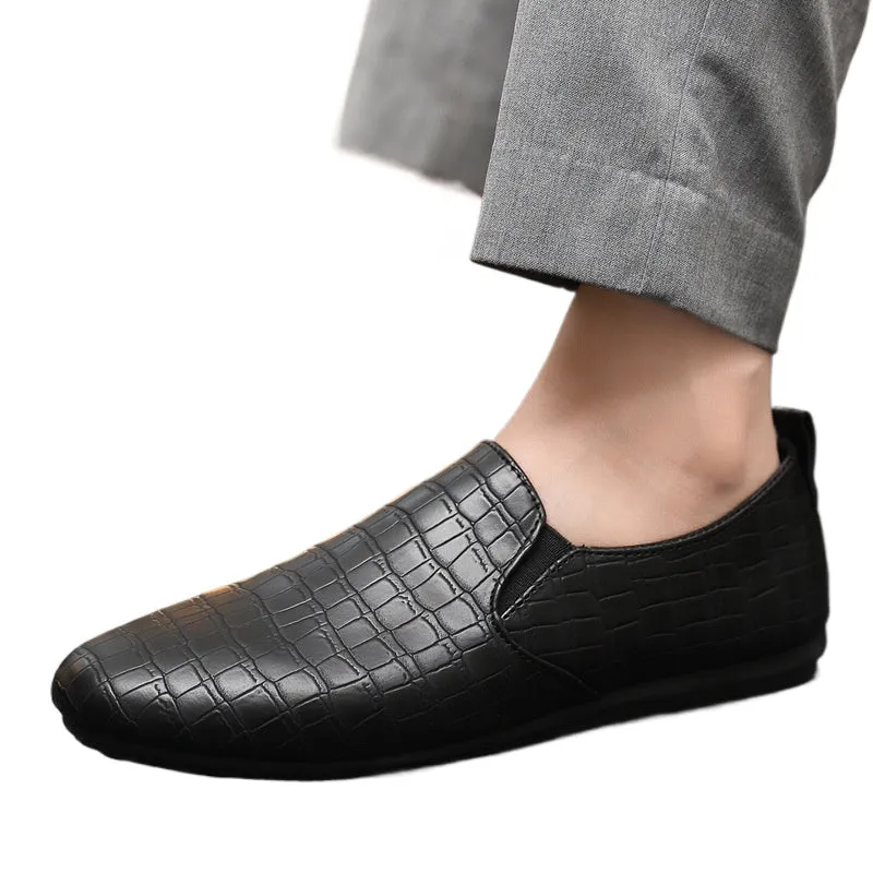 Spring and summer social guy casual shoes trendy shoes Doudou shoes men's lazy shoes cover feet and pedal men's shoes foreign trade