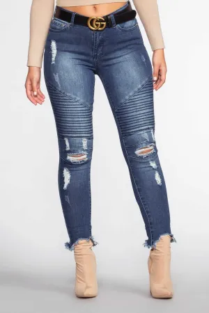Street Chic Moto Jeans