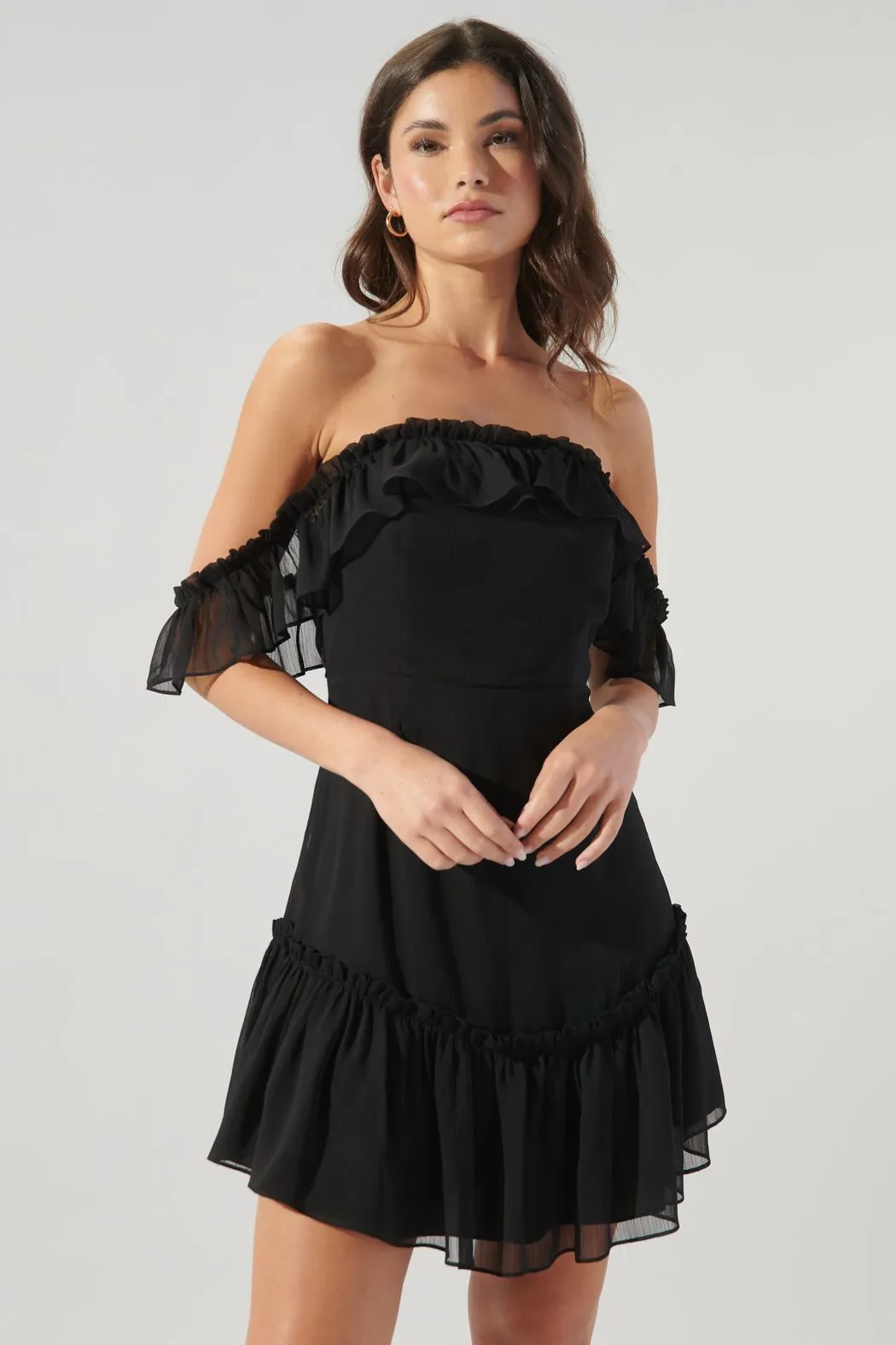 SUGARLIPS Emmy Off the Shoulder Mini Dress