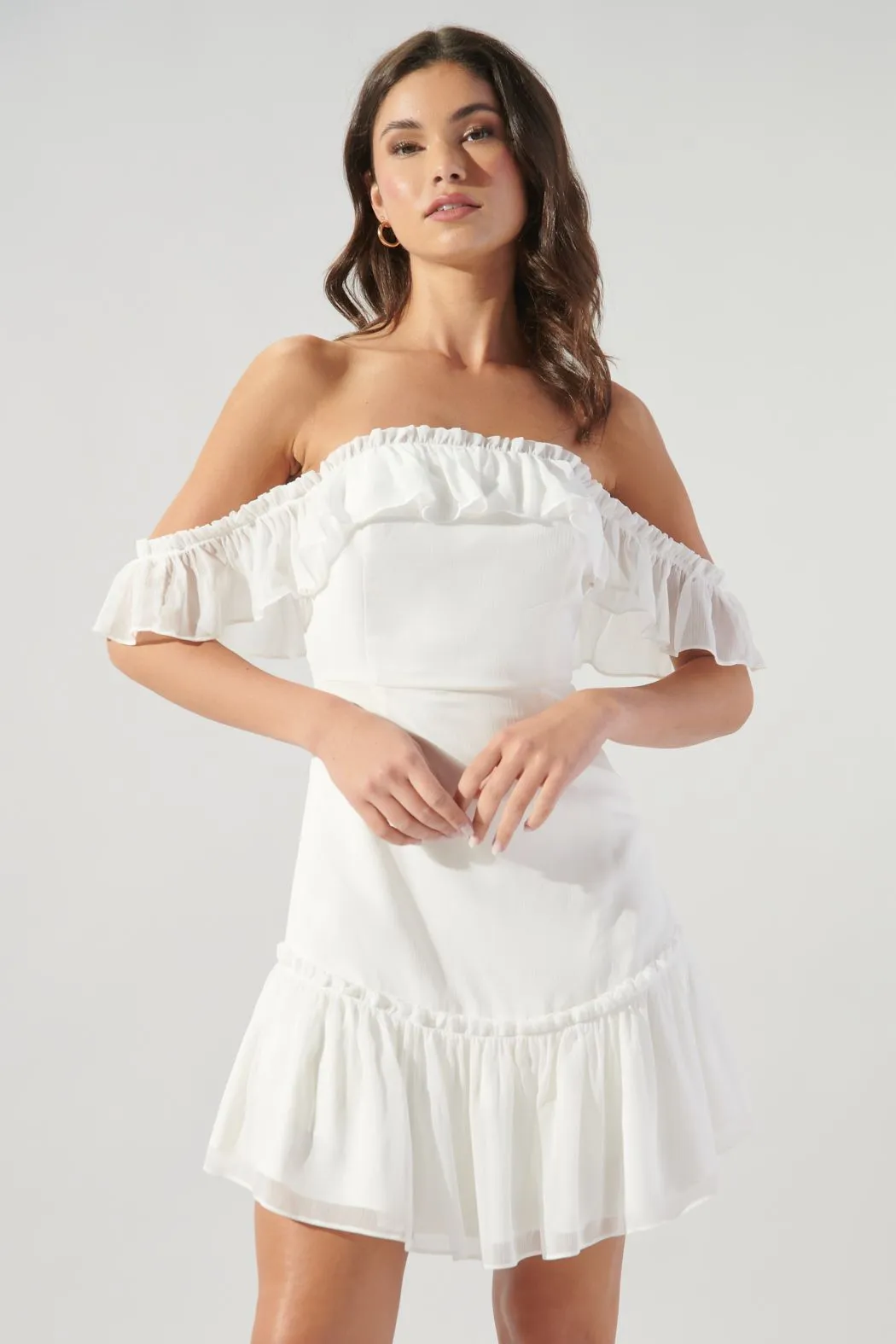 SUGARLIPS Emmy Off the Shoulder Mini Dress