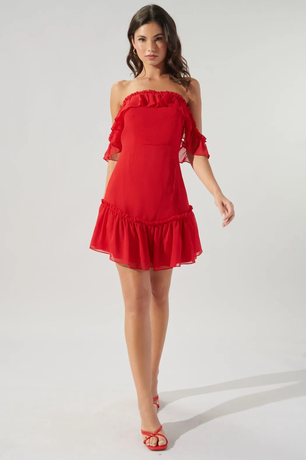 SUGARLIPS Emmy Off the Shoulder Mini Dress