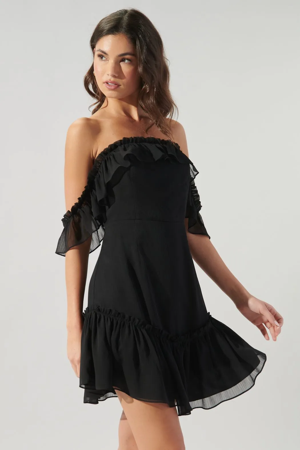SUGARLIPS Emmy Off the Shoulder Mini Dress