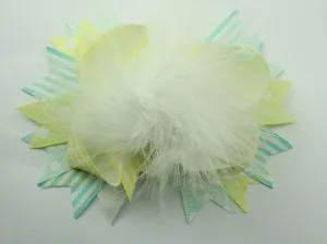Sunnyside Stripe 5.5 in Marabou Bow