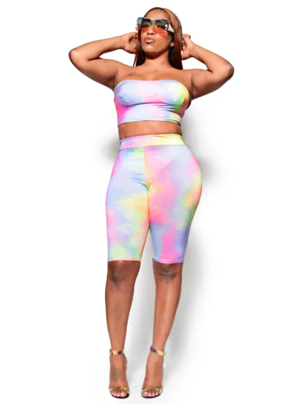Sunset Blvd- Tie dye set