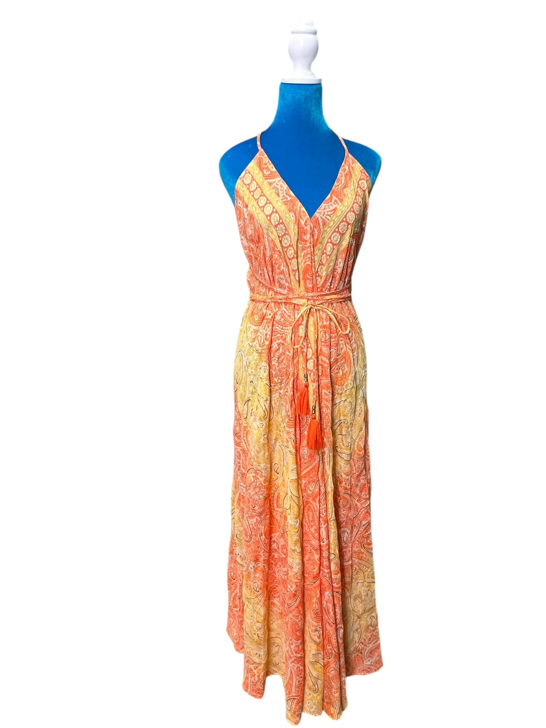 The Sunset Spice Silk Kimono Set