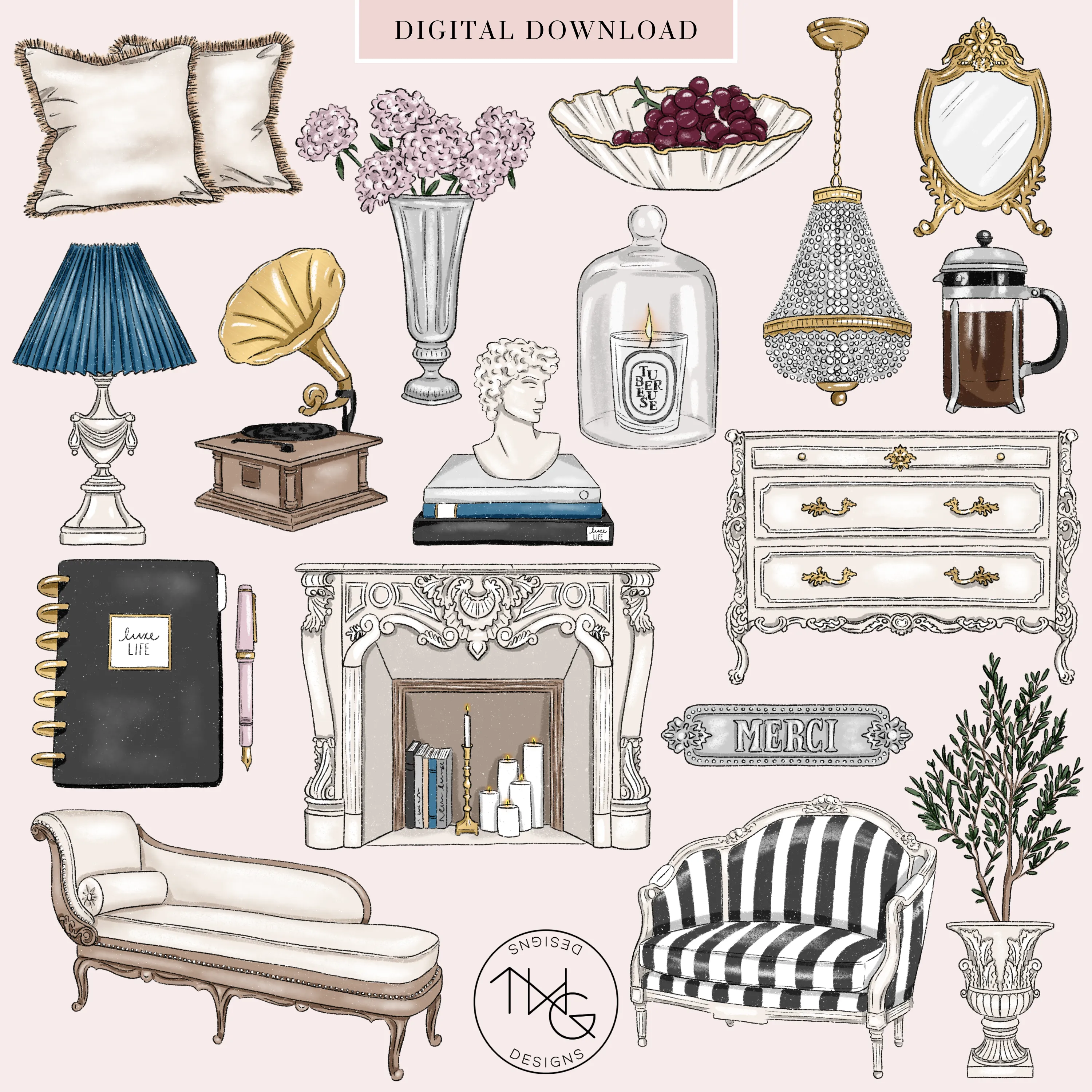 Tres Chic Clipart Collection