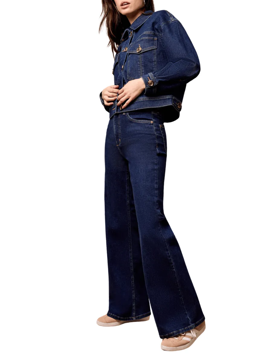 Tribal Fashion Brooke High Rise Palazzo Jeans 2111