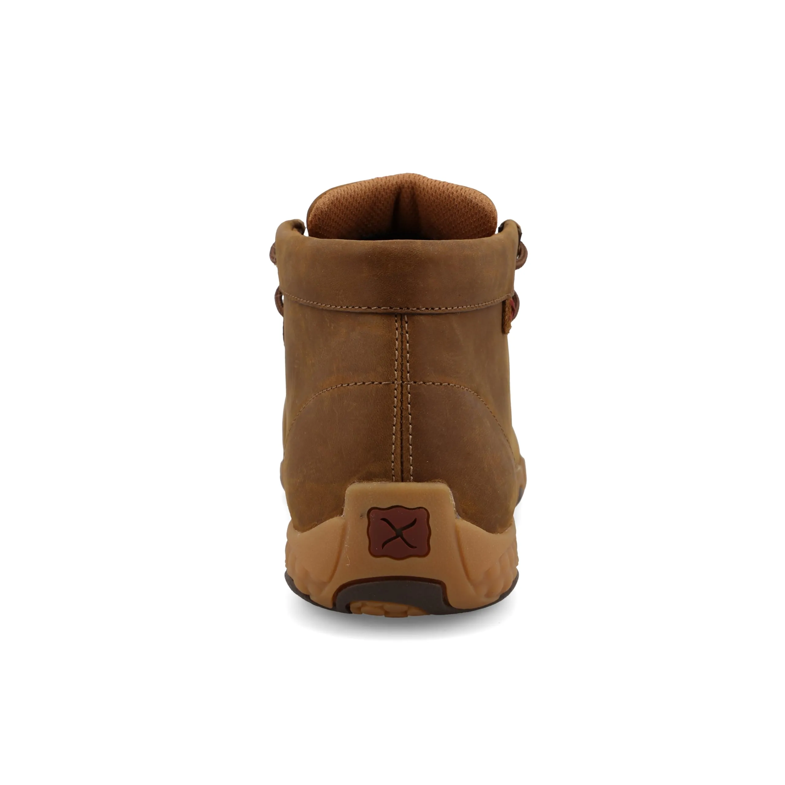 Twisted X Women's Work Chukka Driving Moc, Moc Toe Steel Toe with CellStretch, Pecan, 6.5 W