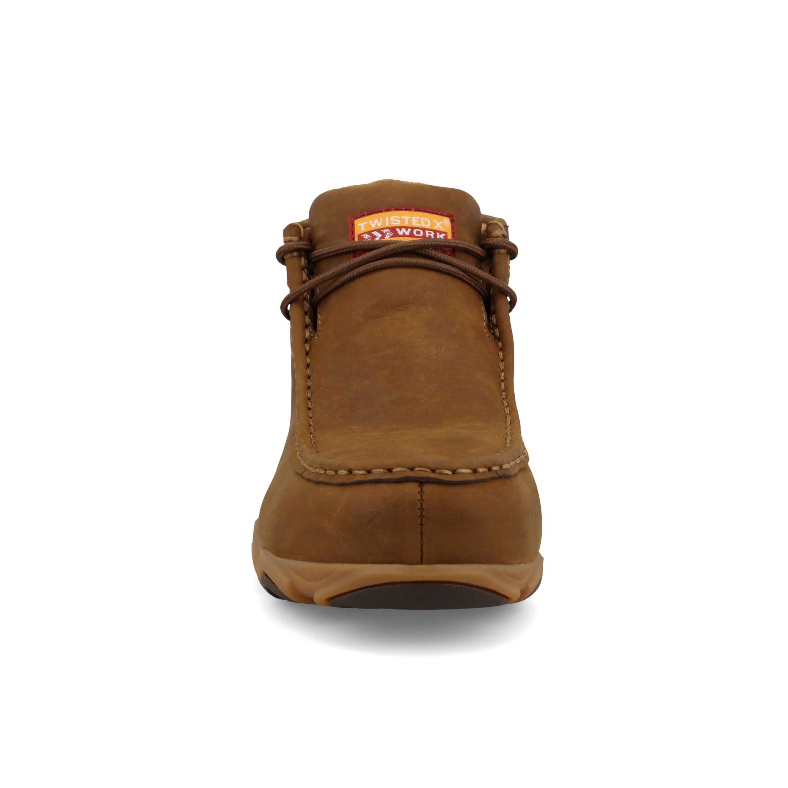 Twisted X Women's Work Chukka Driving Moc, Moc Toe Steel Toe with CellStretch, Pecan, 6.5 W